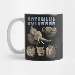 Botswana Big Five Africa Safari Artwork Mug